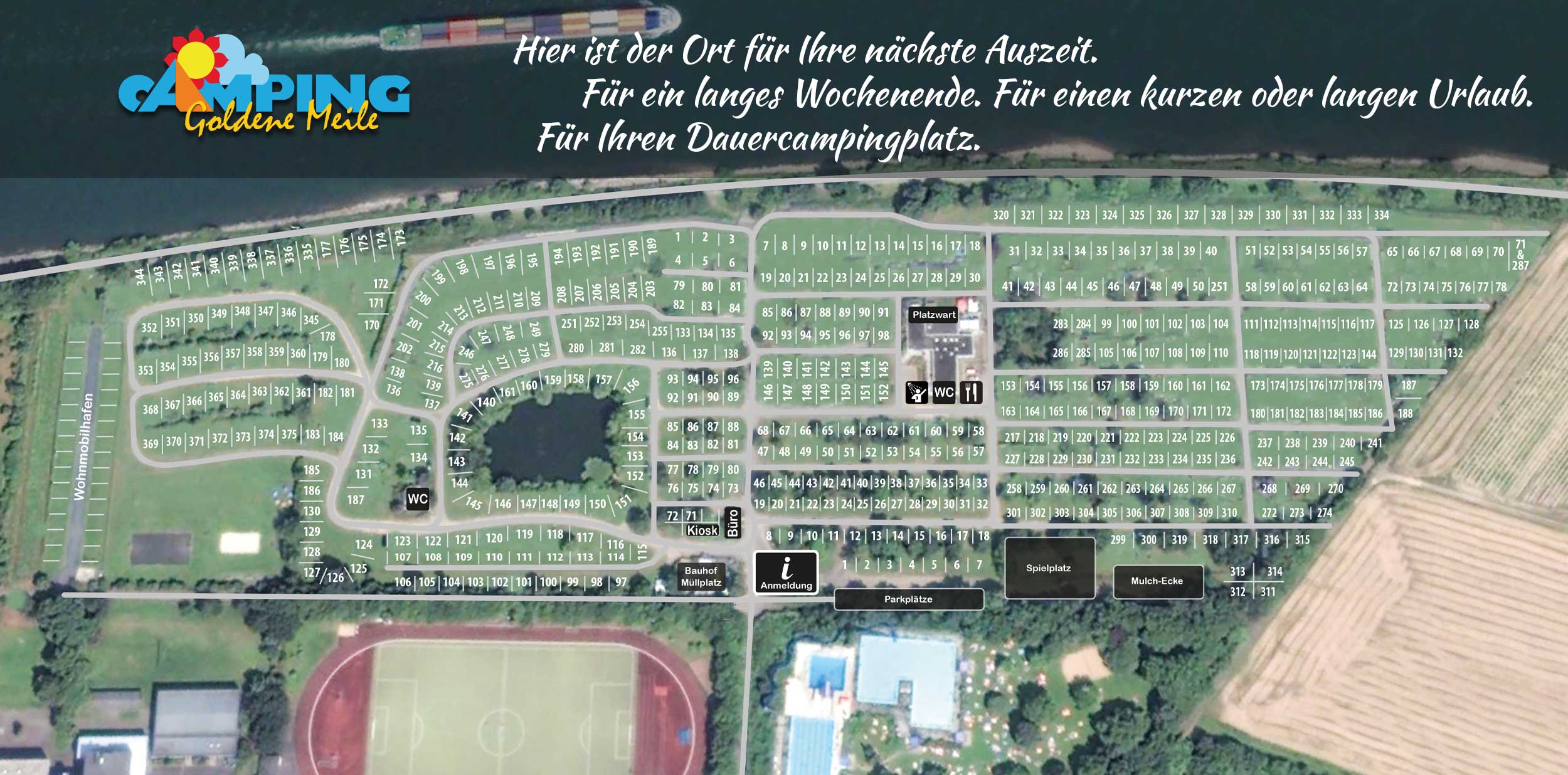 Camping Goldene Meile Übersichtsplan